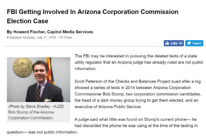 FBI Arizona July